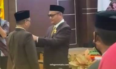 DPRD Kota Gorontalo Gelar Paripurna PAW, Susanto Liputo Resmi Dilantik