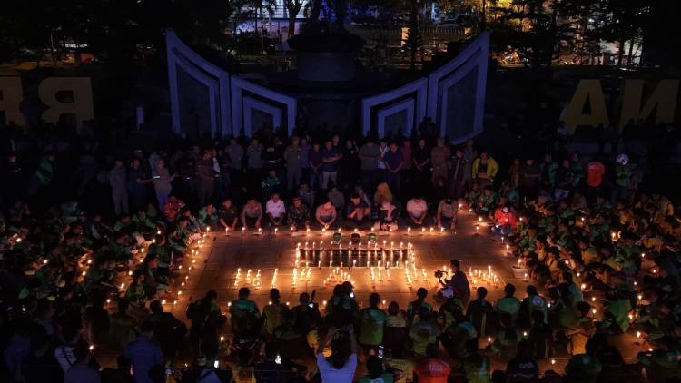 Solidaritas Polri dan Ojol: Doa Bersama Mengenang Driver Affan Kurniawan