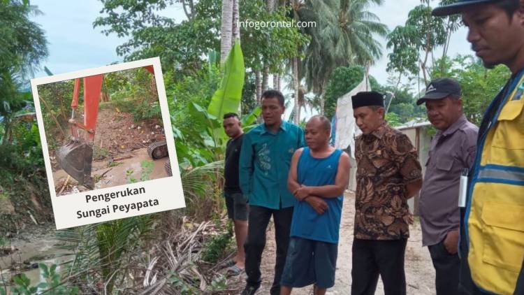 Syamsir Kiayi Tinjau Pengerukan Sungai Peyapata, Tindak Lanjut Aspirasi Warga Bone Bolango